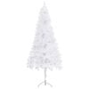vidaXL Corner Artificial Christmas Tree White 240 cm PVC
