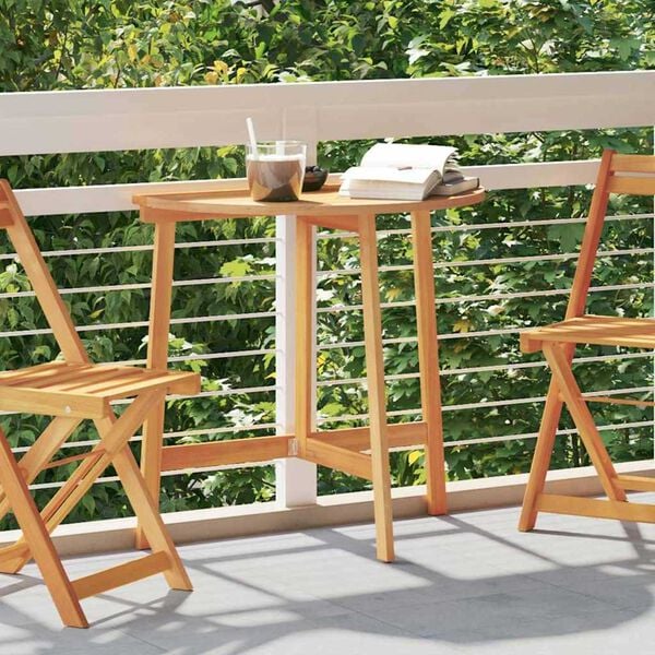 vidaXL Garden Table Folding Brown 78 x 46 x 75 cm Solid Acacia wood