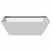 vidaXL Garden Planter Silver 50 x 50 x 15 cm Galvanised Steel
