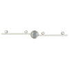 vidaXL Ceiling Spotlight Brushed Nickel 70 x 9 x 12.5 cm Steel