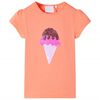 vidaXL Kids' T-shirt Neon Orange 128