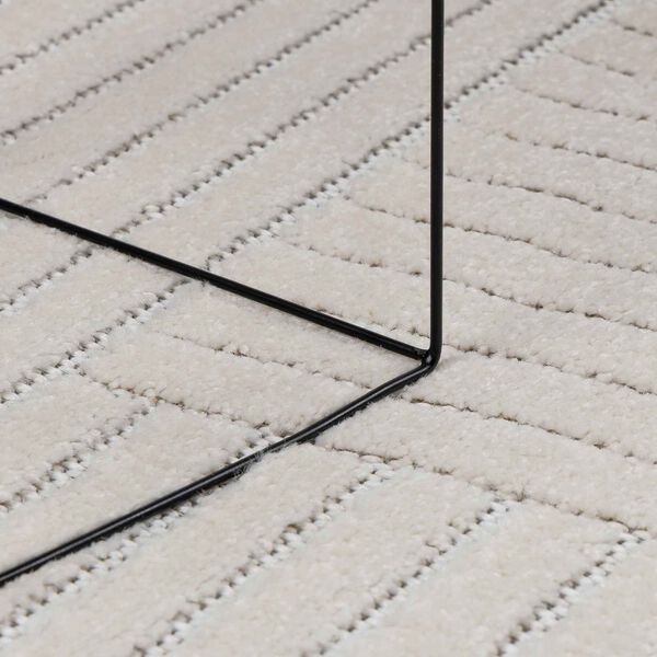 vidaXL Area Rugs Round Cream &Oslash; 200 CM