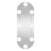 vidaXL Wall Mirror with LED Lights 15x40 cm Glass Oval