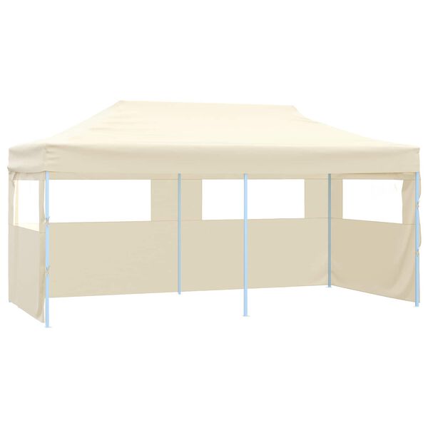 vidaXL Party Tent Folding Cream 291 x 580 x 315 cm Oxford Fabric