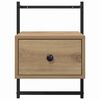 vidaXL Bedside Cabinet Artisan Oak 35 x 30 x 51 cm Engineered Wood