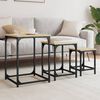 vidaXL Nesting Coffee Tables 3 pcs Sonoma Oak Engineered Wood