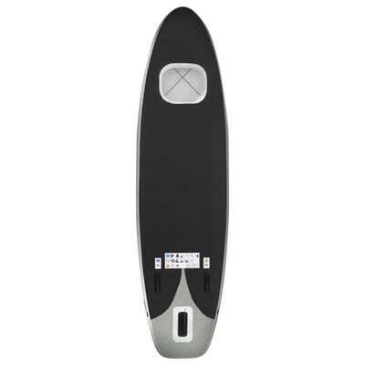vidaXL Inflatable Stand Up Paddle Board Set Black 330x76x10 cm