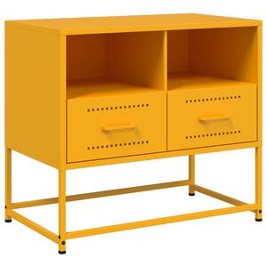 vidaXL TV Cabinet Mustard Yellow 68x39x60,5 cm Steel