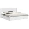 vidaXL Bed Frame with Storage and Headboard White Engineered Wood