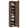 vidaXL Slim Storage Cabinet Brown Oak 50x42.5x225 cm Engineered Wood