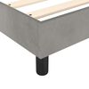 vidaXL Box Spring Bed Frame Light Grey Single Velvet (UK/IE/FI/NO only)