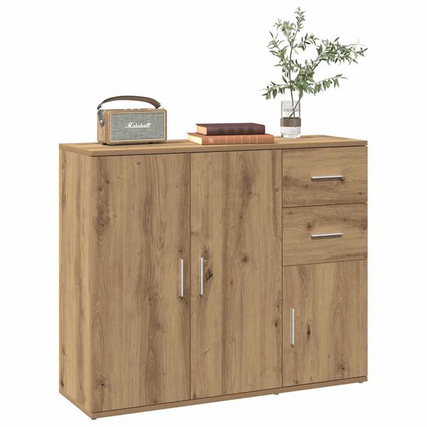vidaXL Sideboard Artisan Oak 91x29.5x75 cm Engineered Wood