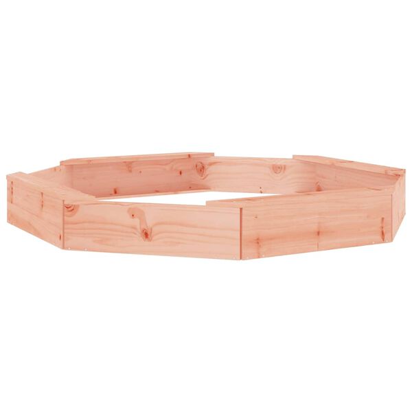 vidaXL Sandbox with Seats Octagon Solid Wood Douglas