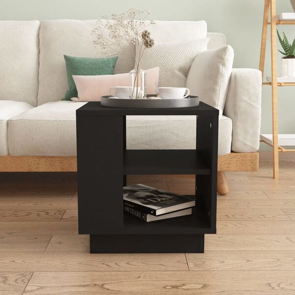 vidaXL Coffee Table Black 40x40x43 cm Engineered Wood
