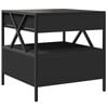 vidaXL Coffee Table with Infinity LED Black 50x50x51 cm