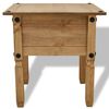 vidaXL Side Table Mexican Pine Corona Range 53.5x53.5x55 cm