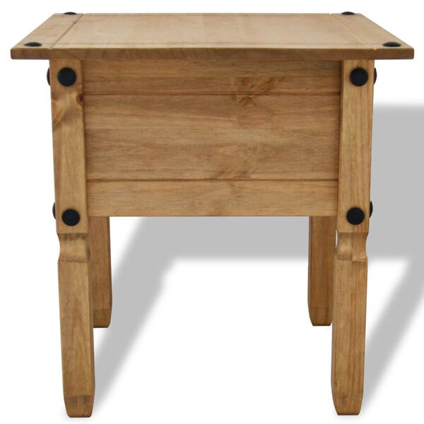 vidaXL Side Table Mexican Pine Corona Range 53.5x53.5x55 cm