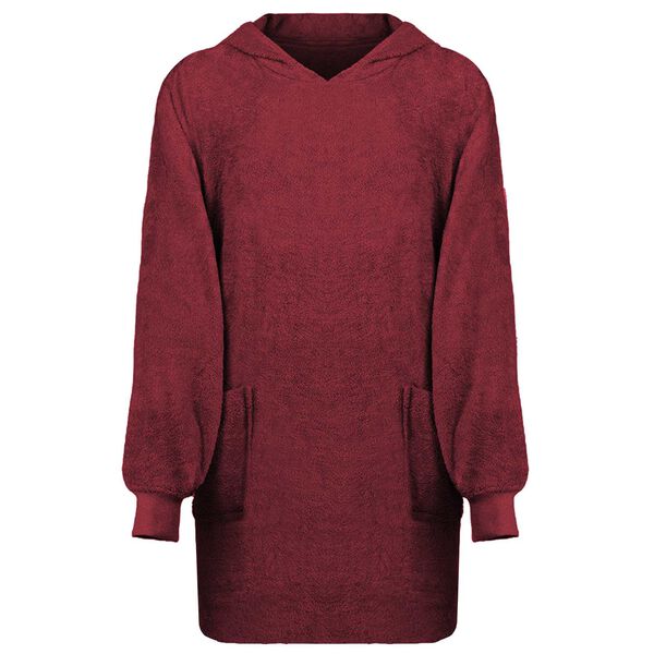 vidaXL Blanket Hoodie KINN Red L Cotton