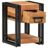 vidaXL Bedside Cabinet Brown 30 x 30 x 40 cm Solid Acacia Wood
