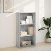 vidaXL Bookcase Grey Sonoma 60x30x114 cm Engineered Wood