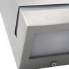 vidaXL Outdoor Wall Lights 2 pcs 35 W Silver Rectangular