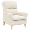 vidaXL Armchair Cream Soft Sherpa Fabric
