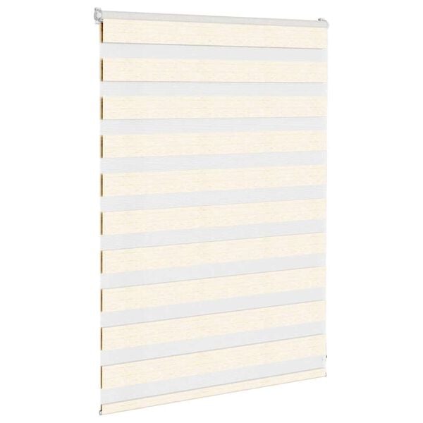 vidaXL Zebra Blind Marble Beige 95x100 cm Fabric Width 90.9 cm Polyester