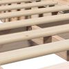 vidaXL Bed Frame Brown 100 x 200 cm Solid Pine Wood