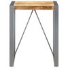 vidaXL Dining Table 60x60x75 cm Solid Rough Mango Wood
