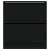 vidaXL Shoe Cabinet Black 80x21x87.5 cm Engineered Wood