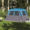 vidaXL Family Tent Cabin 6-Person Blue Waterproof