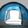 vidaXL Camping Tent Tunnel 4-Person Blue Waterproof