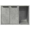 vidaXL Cat Litter Box Enclosure Concrete Grey 60x40x40 cm Engineered Wood