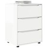 vidaXL Storage Cabinet High Gloss White 60 x 48 x 81 cm