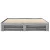 vidaXL Bed Frame without Mattress Grey Sonoma 200x200 cm Engineered Wood
