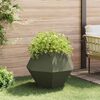 vidaXL Planter 2 pcs Olive Green 75 x 75 x 60 cm Steel