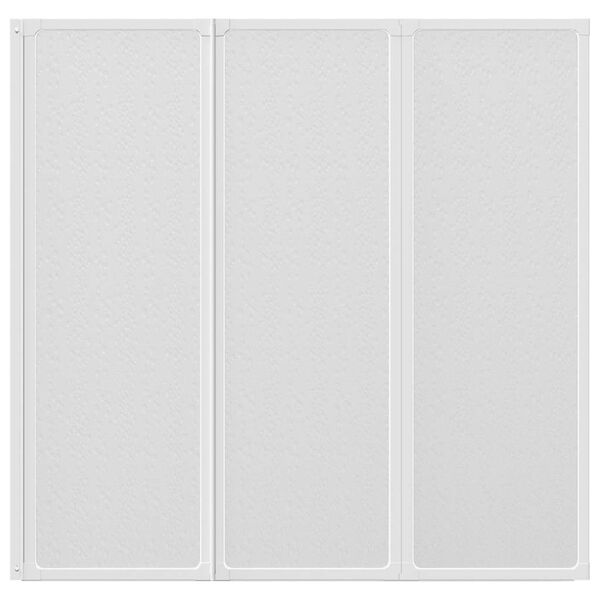 Shower Bath Screen Wall 141 x 132 cm 3 Panels Foldable