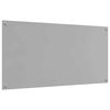 vidaXL Kitchen Backsplash Light grey 120 x 60 x 0.6 cm Tempered Glass