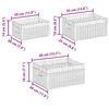 vidaXL Storage Baskets 3 pcs Natural 40 x 30 x 18 cm Water hyacinth