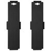 vidaXL Moving Dollies with 4 Wheels 2 pcs Black Polypropylene 170 kg