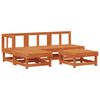 vidaXL Garden Lounge Set 5 pcs Wax Brown Solid Pine Wood