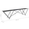 vidaXL Folding Pasting Table MDF and Aluminium 300x60x78 cm