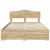 vidaXL Bed Frame with Drawer Sonoma Oak 140 x 190 cm Engineered Wood