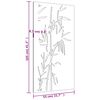 vidaXL Garden Wall Decoration 105x55 cm Corten Steel Bamboo Design
