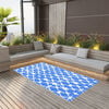 vidaXL Outdoor Carpet ARAKIL Blue and White 80x150 cm PP