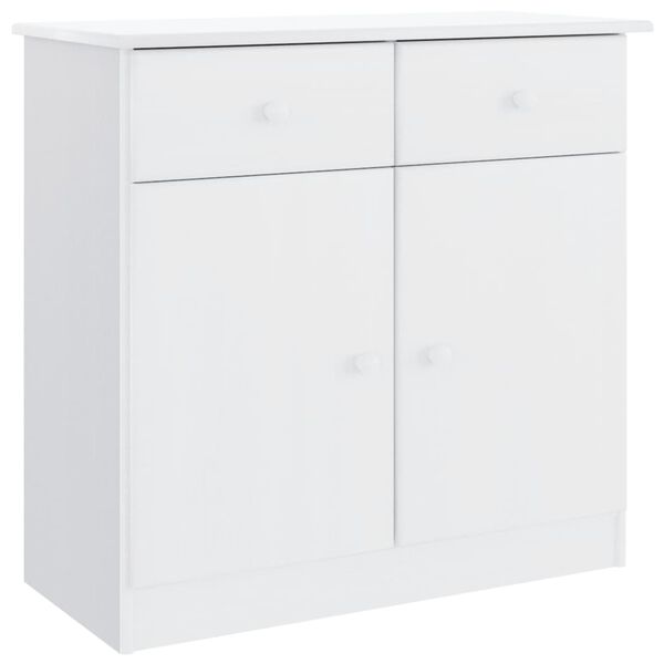 vidaXL Sideboard ALTA White 77x35x73 cm Solid Wood Pine
