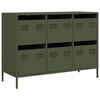 vidaXL Sideboard&nbsp;Olive Green 101.5x39x73.5 cm Cold-rolled Steel
