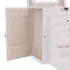 vidaXL Jewellery Box 6-Layer with Mirror Lockable White