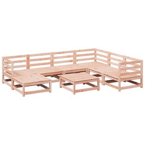 vidaXL 8 Piece Garden Sofa Set Solid Wood Douglas Fir