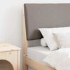 vidaXL Upholstered Headboard Taupe 75 cm Solid Pine Wood